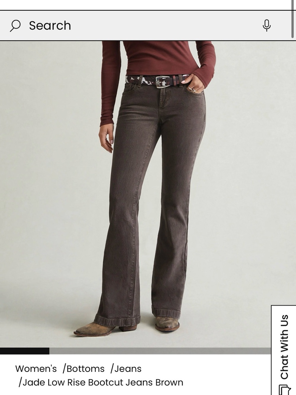 PacSun Jade Low Rise Bootcut Jeans - Brown